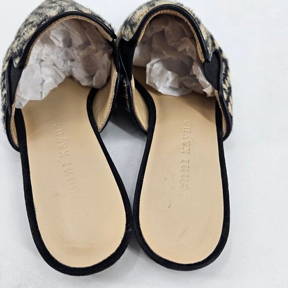 New Jenni Kayne Giraffe Spotted Calf Hair Mules Womens 35/5 Slip Ons Pointed Toe - Picture 3 of 7